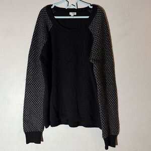 Halogen Black 100% Cashmere Sweater